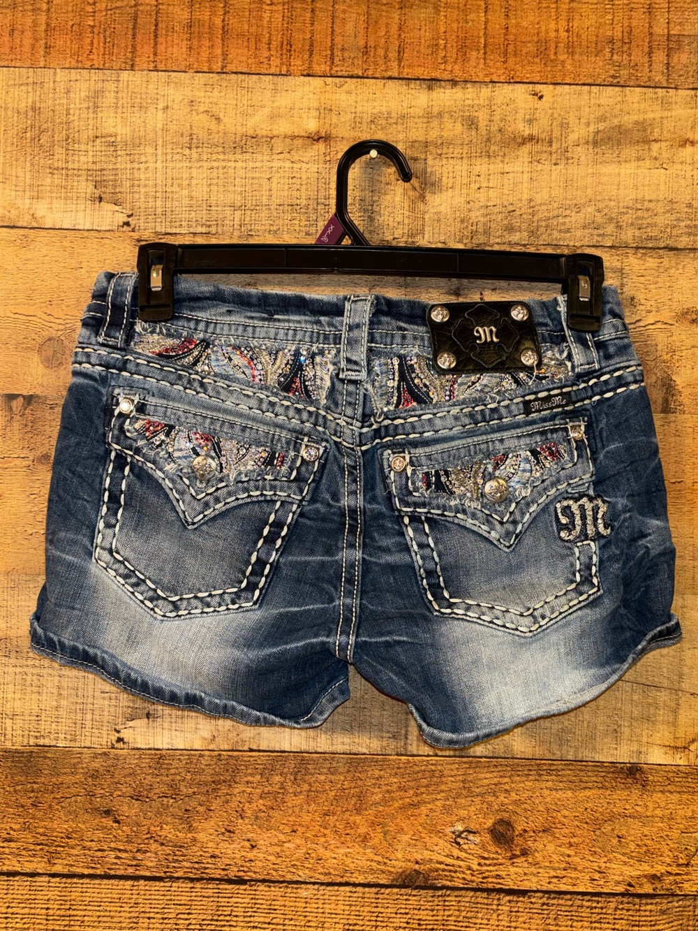 Miss Me Mid Rise Denim Shorts